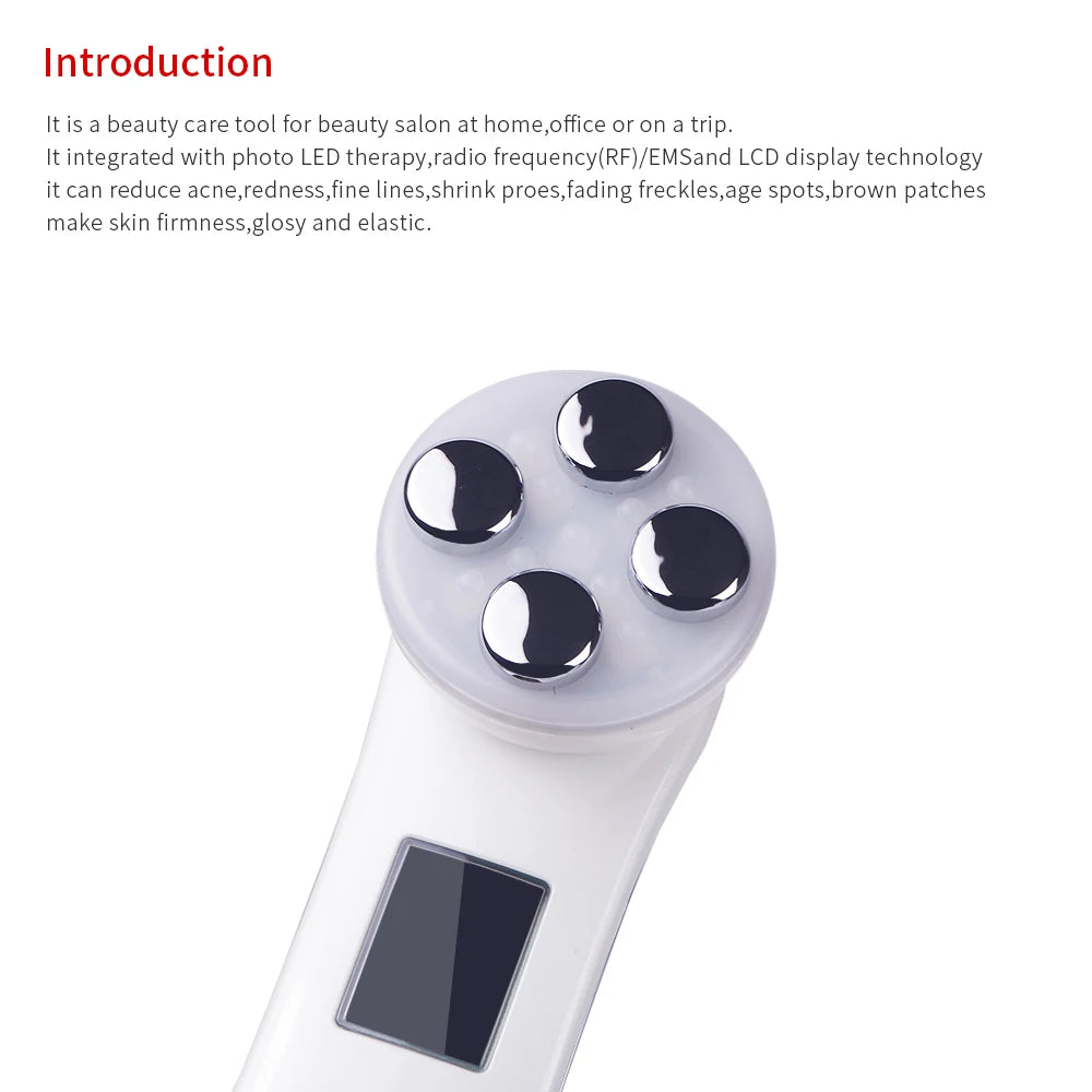 5-in-1 RF EMS LED Facial Rejuvenation Device