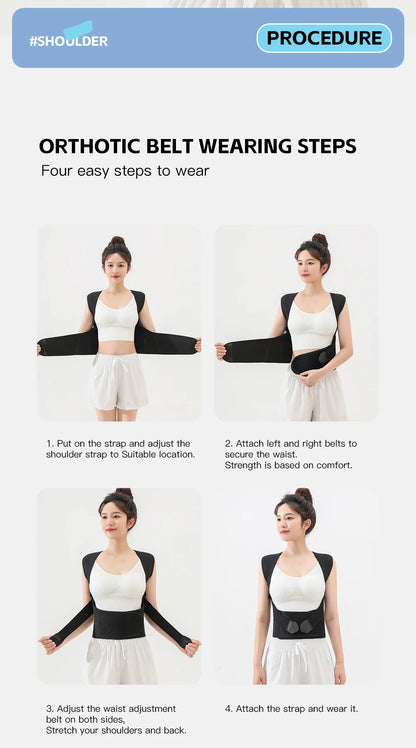 Posture Back Brace Adjustable Back Support